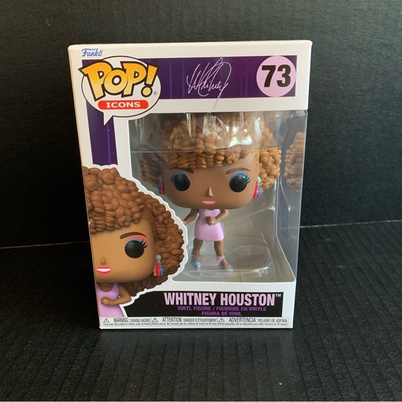 Whitney Houston Funko POP! Icons Collectible Vinyl Figure #73 Singer Actress New - Picture 1 of 12